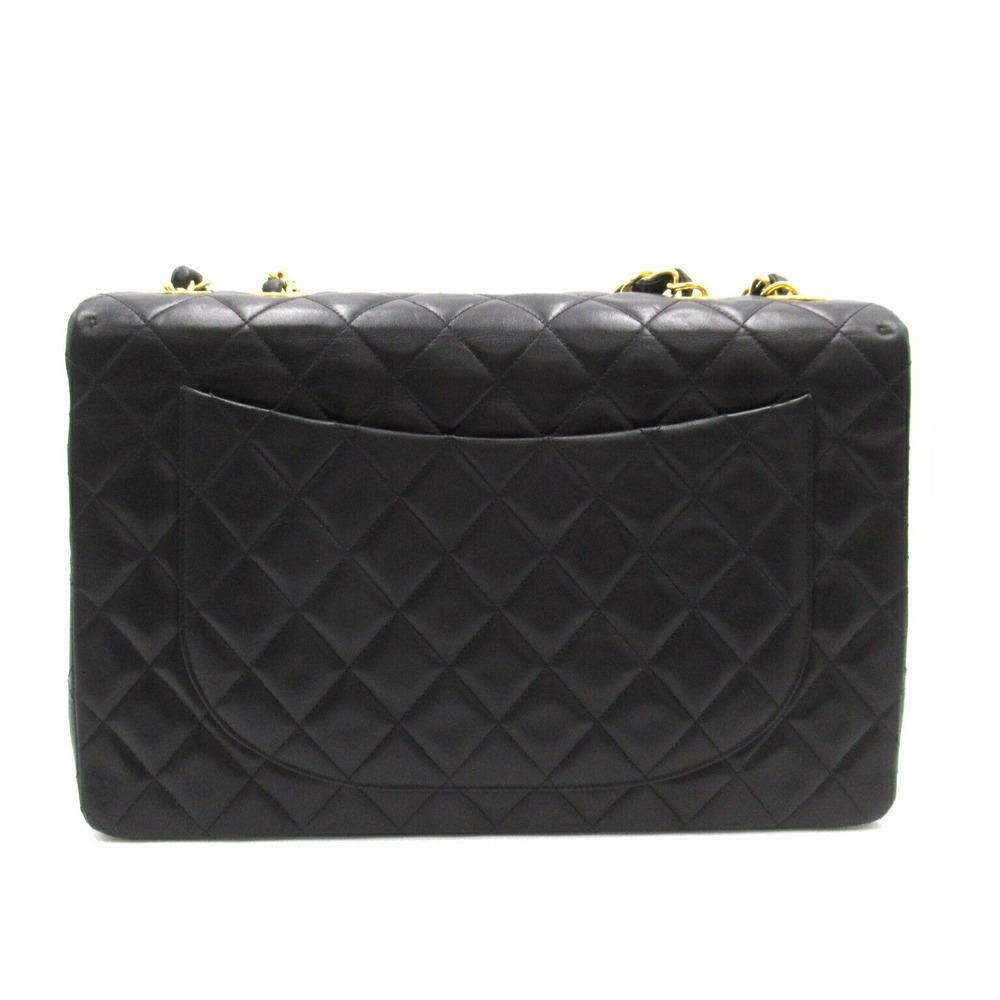 Chanel Black Lambskin 2way Matelasse Chain Shoulder Shoulder Bag Big